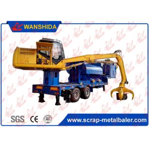 Portable Waste Steel Scrap Baler Logger , Full Automatic Car Bodies Hydraulic