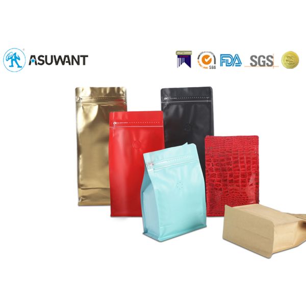 Customized Medical Glossy Finished Eight Side Sealed Stand Up Pouch