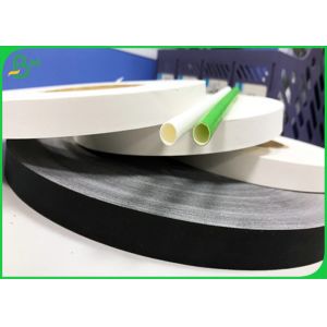 Blue Pattern Printed 60 Gsm Slitting Kraft Paper Rolls 120 G White Straw Craft