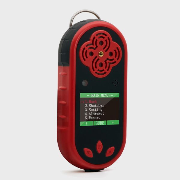 Quality Portable Multi 5 In 1 Gas Detector CO2 H2S CO H2 O2 Gas  Monitor LCD Screen Backlight Rechargeable Battery Sound Light for sale