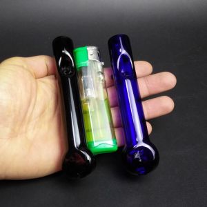 Mini Portable Glass Hand Pipe 4.3 Inch For Dry Herb Customized Design
