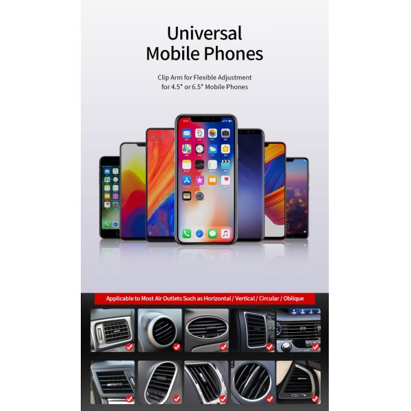 15W Wireless Car Charger Adapter Mobile Phone Holder Air Vent Mount Suction Qi Charge