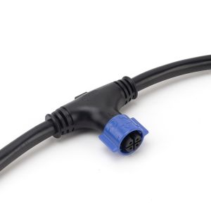 Male Fefmale T Type Waterproof Connector IP67 PA66 Self Quick Lock