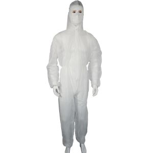 Disposable PP Coverall Single Layer Nonwoven Head to Ankle Coverage Basic