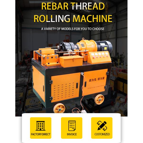 16mm Steel Bar Thread Rolling Machine with Automatic Operation and Parallel Threading
