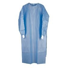 China High-quality CE certificated SMS non-woven disposable surgical gown garments on sale