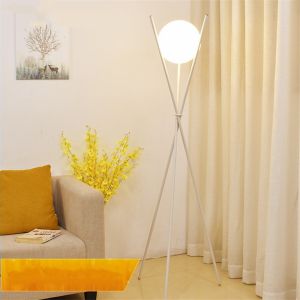 China Modern LED Floor Lamp Iron Glass Ball Stand Lights For Living Room Nordic bedside floor lamp（WH-MFL-114) on sale
