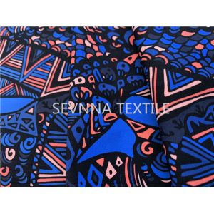 Retro Lining Sublimation Printing Activewear Knit Fabric Repreve Fiber Ladies