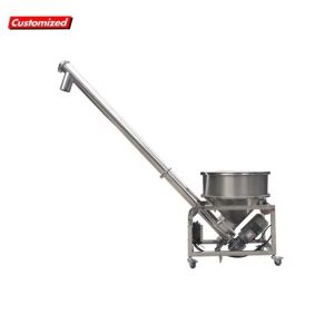 SS304 SS316 Screw Feeding Conveyor Feeding Equipment Flexible Output Auger