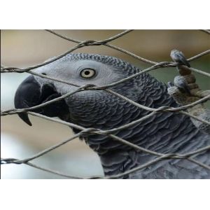 SS316 7*7 Black Oxide Stainless Steel Wire Rope Mesh For Zoo