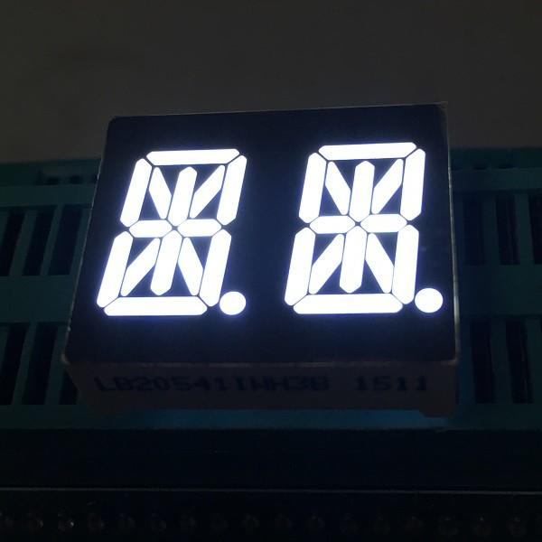 Quality Ultra Bright White 0.54" 14 Segment Led Display Dual Digit common anode For Instrument Panel for sale