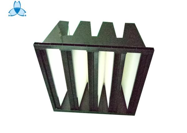 Quality Cleanroom Solutions Box V Bank Filter 24x24x12 For Gas Turbine Air Inlet Filter for sale