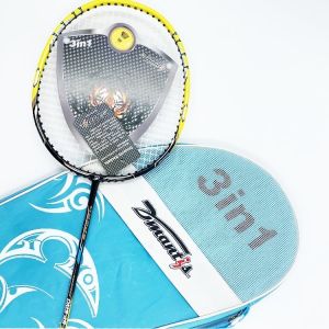 Carbon Fiber Professional Badminton Racket for Indoor & Outdoor Lightweight