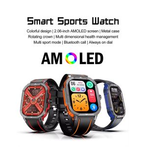 HK56 2.06Inch Rugged Smartwatch 42mm Amoled Retina Screen