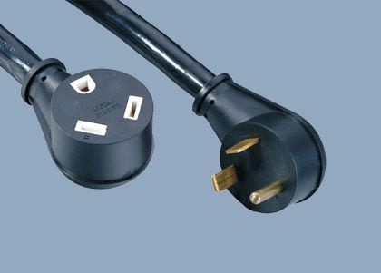 UL CUL NEMA TT-30P Heavy Duty 30A 125V RV Electrical Plug Adapter Male to Femal