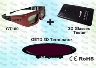 OEM 3D Multimedia Kit with 3D Glasses IR Emitter