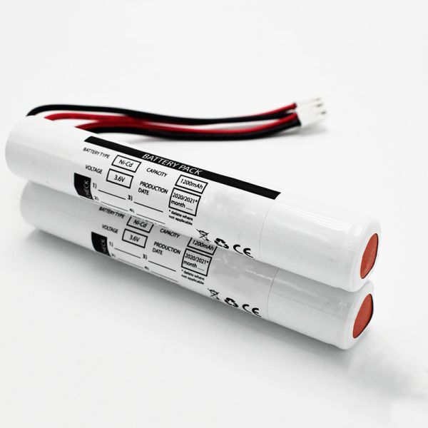CB Certified LED Emergency Lighting Ni Cd Battery Pack 3.6 Volt SC1200mah