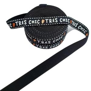 Custom Design Printed Nylon Elastic Webbing For Garment