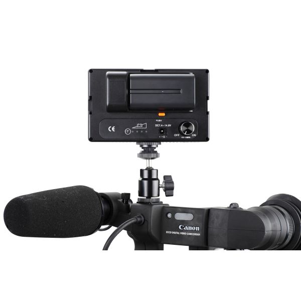 Rechargeable Portable Led On Camera Light With Plastic Housing