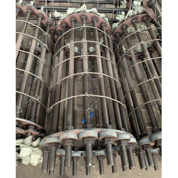 Class 8.8 HDG Anchor Bolt System With Setting Plate For Power Transmission Steel