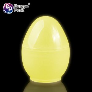 Wholesale BPA free creative Luminous design egg shape eco-friendly ice cream cup