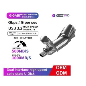 ODM Portable Type-C Solid State Disks Sk USB 3.2 Flash Drive Provides a Read