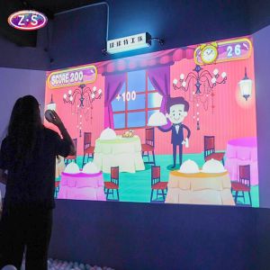 Vibrant Interactive Wall Projection With Double Interactive Effects Leisure