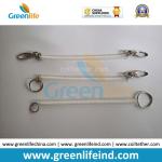 Multi-function Custom Sizes Black/Clear Plastic Coil Safety Strap with Hook,