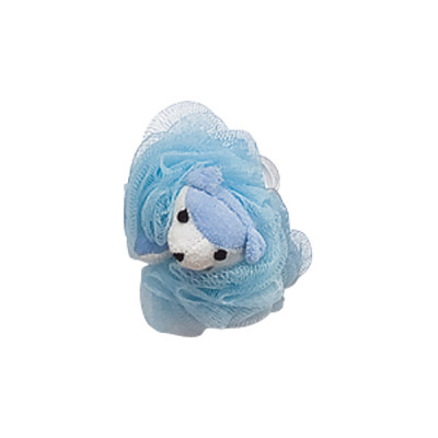 Bubble Shower Mesh Pouf Sponge , Bear PE Body Sponge Scrubber