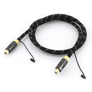 1.2M Gold Plated Toslink Audio Cable for Audiophile Subwoofer Speaker with