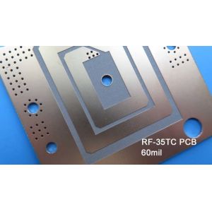 RF-35TC 35um Copper 132x58mm Dual Layer PCB High Thermal Conductivity
