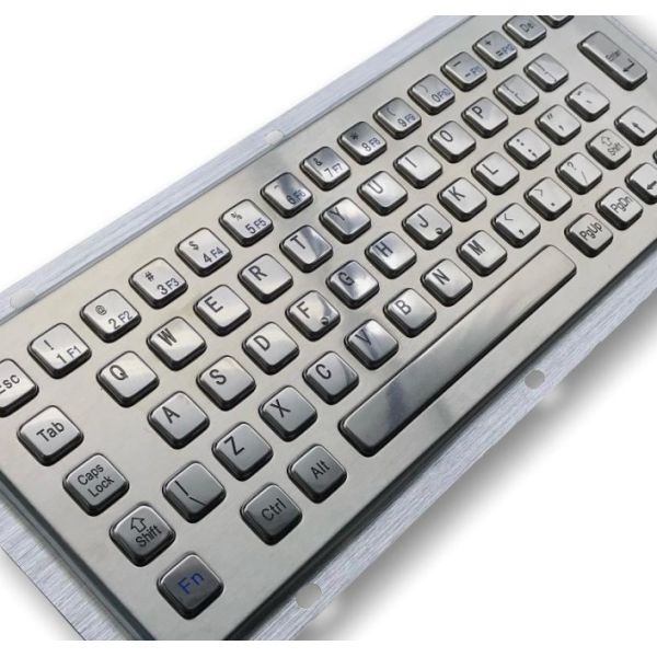 IP65 / IK07 Stainless Steel Keyboard waterproof dustproof Industrial Keyboard Rear Panel Mounted -40℃