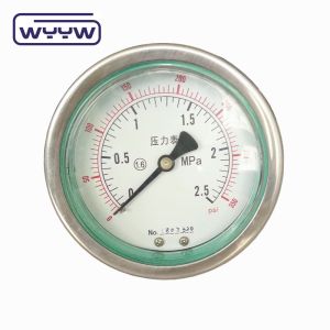 Wholesale Oil Filled 4&quot; Stainless Steel Vibration Proof Pressure Gauge With Wide Pressure Range Of Mbar from china suppliers