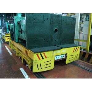 Flat Mounted Mold Transfer Cart , Forklift Coil Handling Material Moving Carts