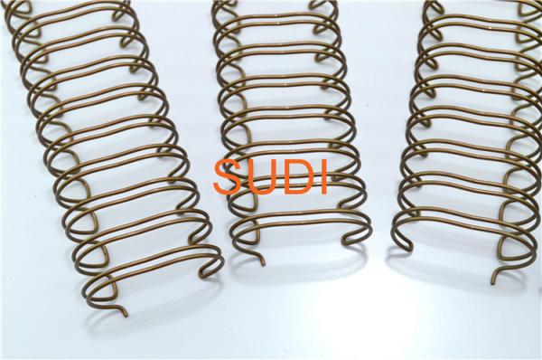 Coated Spiral Coil, Pitch 2:1 1-5/8" Twin Loop Binding Wire, For Notebook