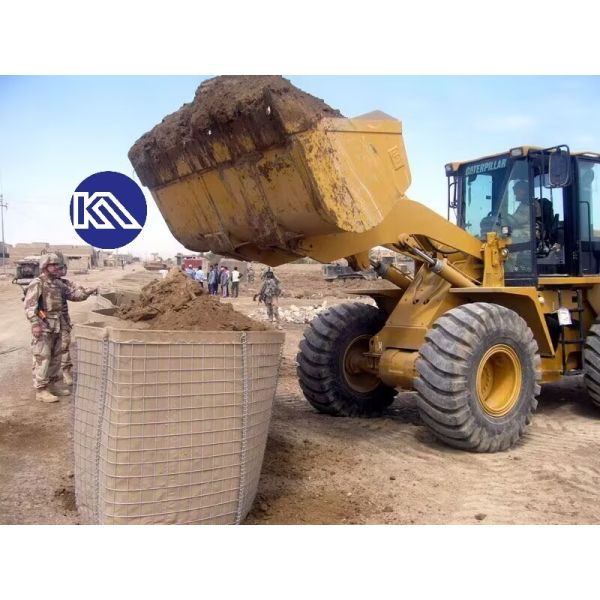 Explosion Proof Gabion Mesh Box Floating Perimeter Defensive Barrier Defence