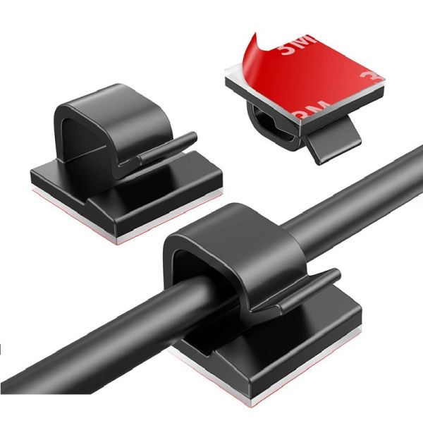 Desktop Wire Holder Clip R Type Custom Logo Printed Modular For Multi Purpose Use