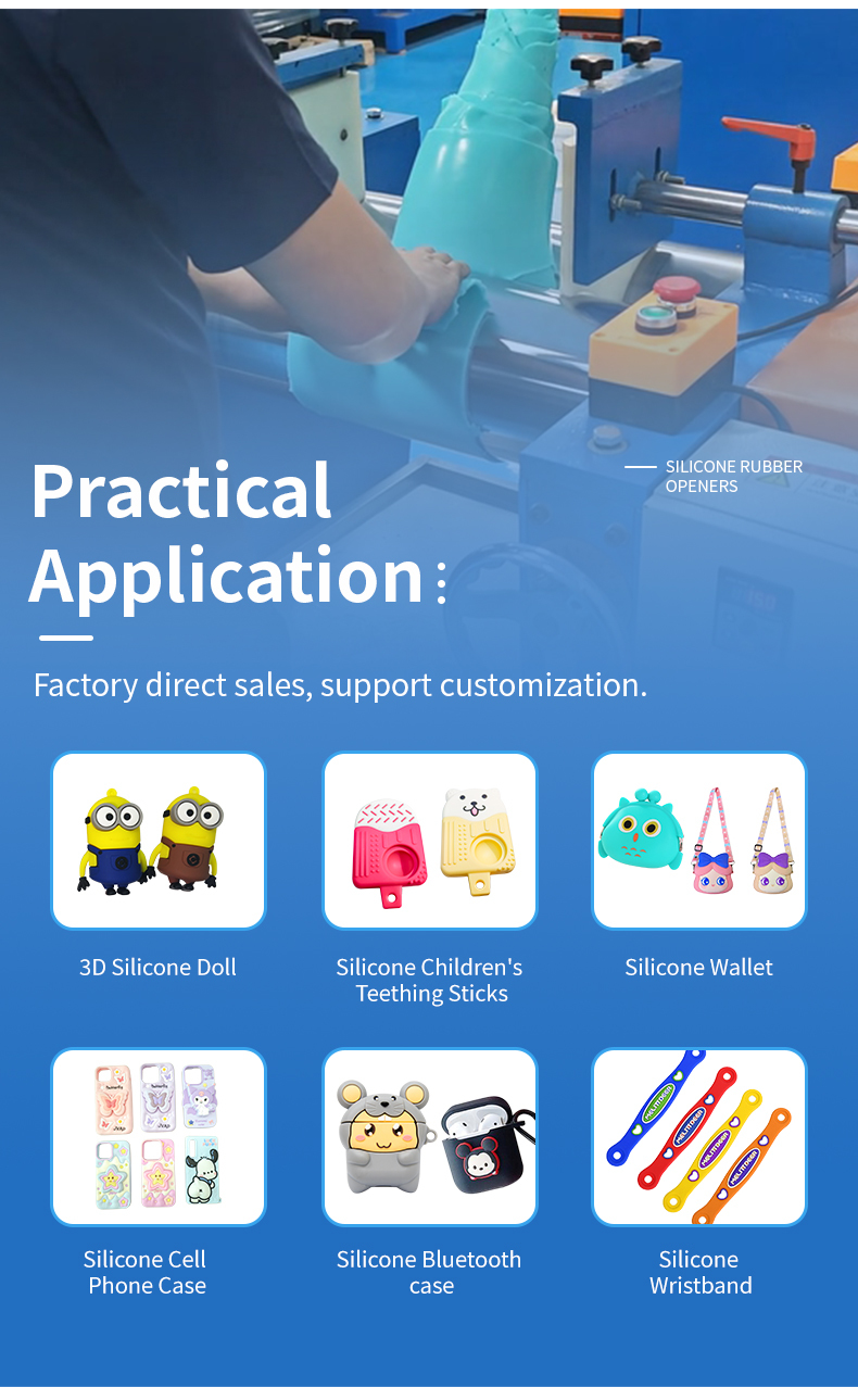 7 Inch Silicone Rubber Milling Machine for Solid Original Color Mixing