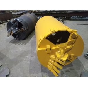 1500mm Diameter 16mm Thickness Bucket Auger Drilling For Bored Piles