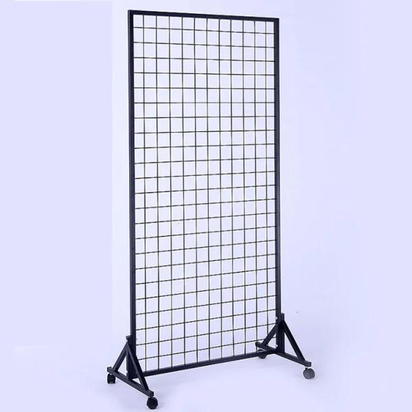 Quality Netting Frame H90cm x L90cm Display Racks Vertical iron net rack floor mobile mesh supermarket wire grid net rack for sale