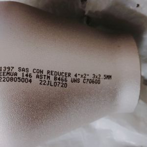 Butt Weld Concentric Eccentric Pipe Eemua 146 UNS C7060x