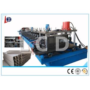 C Purlin Automatic Roll Forming Machine , Cable Tray Production Line 40Cr Shaft
