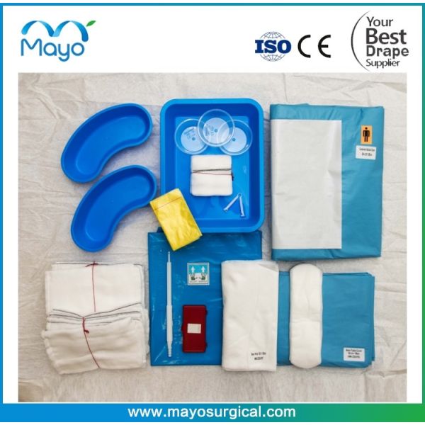 Quality MAYO Surgical C-Section Procedure Pack With Cesarean Drape for sale