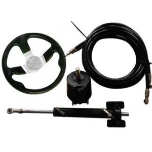 Black Color 150HP Diesel Engine Outboard Steering Kit Fast To Installed