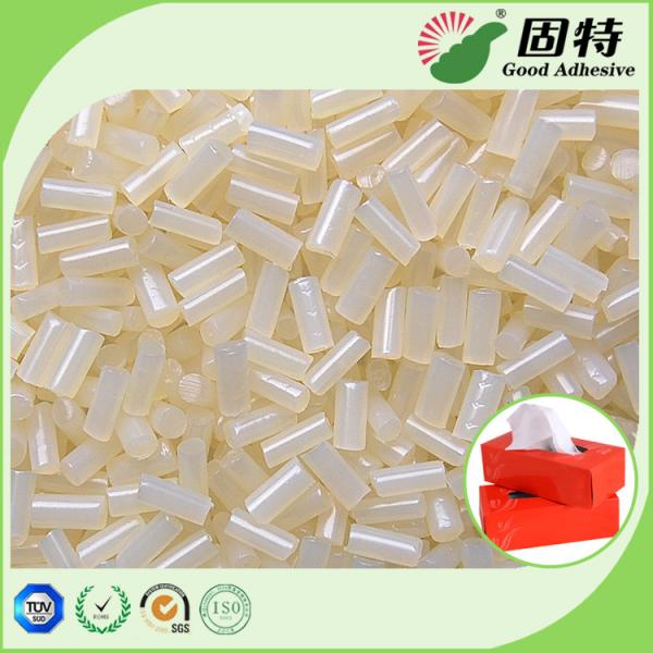 Quality Tissue box  Sealing White Hot Melt Adhesive Pellets Ethylene Vinyl Acetate Copolymer for sale