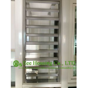 Hurricane-proof Aluminum Glass Louvered windows With Removable Screen,Jalousie