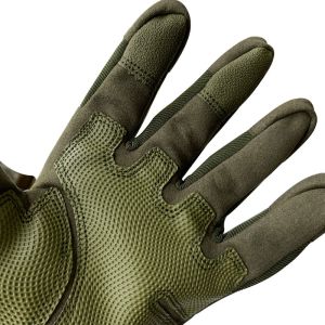 Green Finger Slits Protection Safety Training Gloves with Customized Features