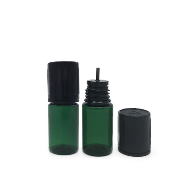 Fresh Round PET Small Bottles For Liquidss Childproof Screw Cap Various Capacities
