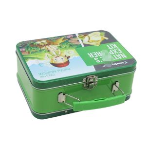 China Factory Custom Tinplate Container Rectangular Gift Metal Packaging Candy