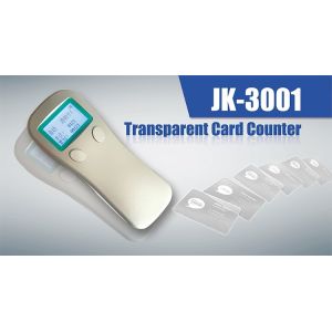 Compact Design JK-3001 Handheld Automatic Transparent Card Counter with ABS